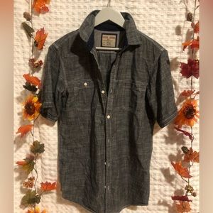 men's shirt gray jeans size large